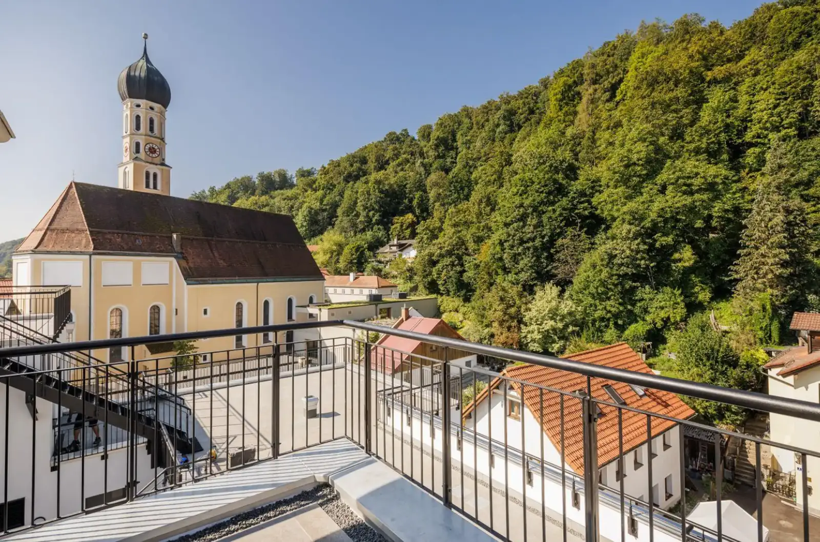 Untermarkt 7-11, Blick von der Dachterrasse