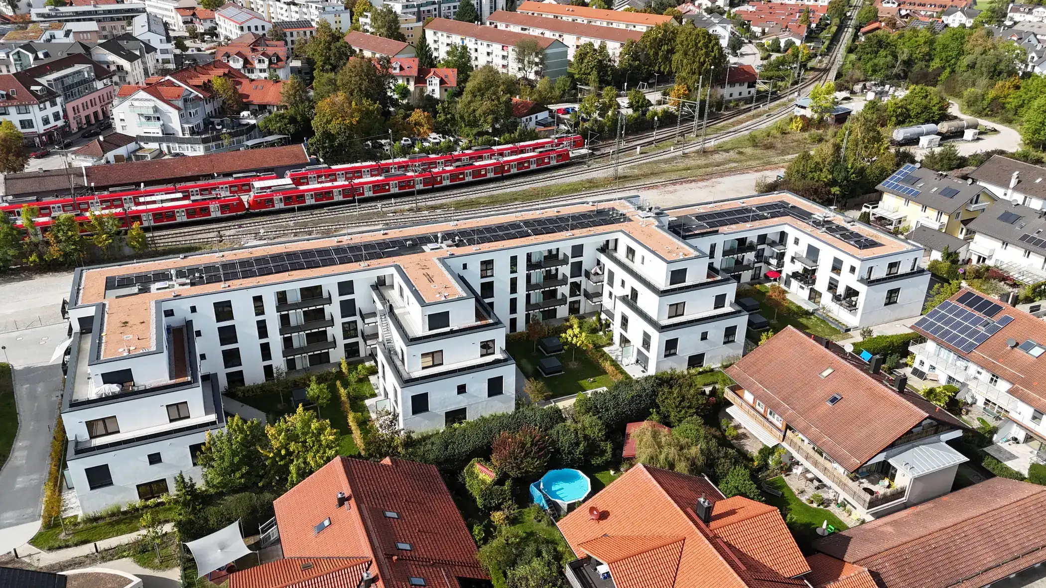 Loisach Quartier, Luftbild